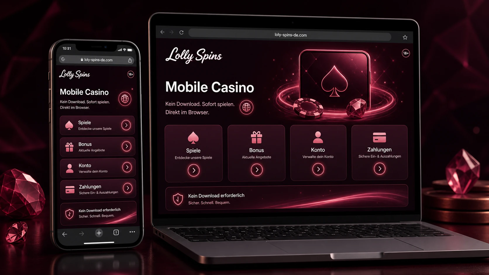 Lolly Spins Mobile Casino im Browser