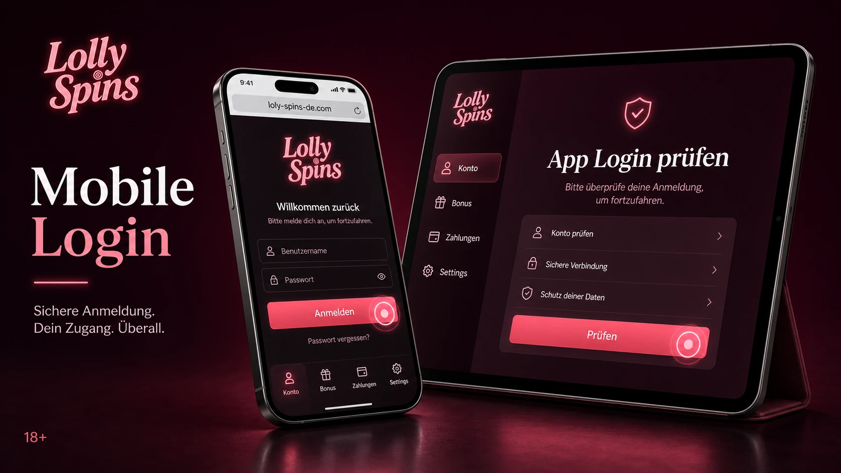 Lolly Spins Mobile Login und App Login